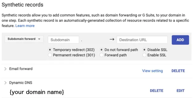 An illustration on how to setup Dynamic DNS with Google Domains